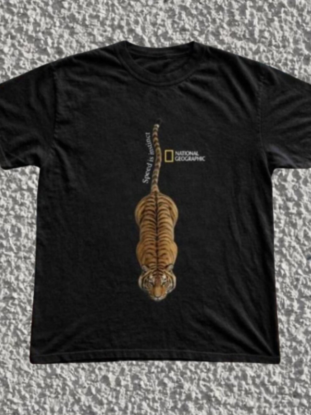 National Geographic Black Tiger T-Shirt Unisex